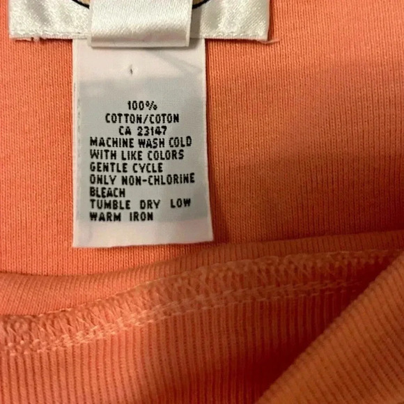 Talbots Women’s Peach Fitted Sweater Shirt. Soft/Comfortable. Summer Chic Sz Med - Picture 6 of 8